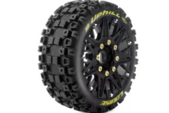 Louise RC MFT B-UPHILL 1/8 Buggy Banden Set – Gemonteerd – Zacht – Zwarte Spaakwielen – Verwisselbare 0″ & 1/2″ Offset Hex 17mm (L-T3364SB)