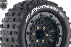 Louise RC MT-PIONEER 1:10 Monster Truck Banden Set – Gemonteerd – Zwarte Velgen – L-T3308SX