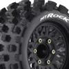 Louise RC MT-ROCK 1/10 Monster Truck Banden Set – Gemonteerd – Zwarte Velgen