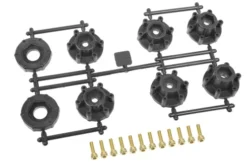 Louise 1/10 SC REMOVABLE HEX 12,14,17mm & 12pcs M3x10 – Set for 2 wheels – LR-TS-REM-HEX-10th-SC