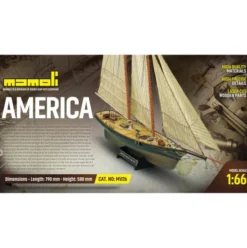 Mamoli America Zeiljacht houten scheepsmodel 1:66