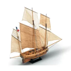 Mamoli Le Coureur Franse logger houten scheepsmodel 1:54