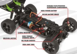 Maverick RC Phantom XB 1/10 RTR Electric Buggy compleet met accu en lader