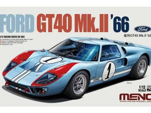 Meng Ford GT40 Mk.II 66 (Pre colored Edition) – 1:12 bouwpakket