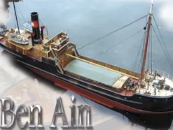 Mountfleet Models Ben Ain GFK romp, kunststof/houten RC scheepsmodel 1:32