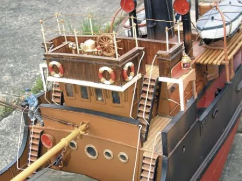 Mountfleet Models Ben Ain GFK romp, kunststof/houten RC scheepsmodel 1:32