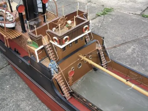 Mountfleet Models Ben Ain GFK romp, kunststof/houten RC scheepsmodel 1:32
