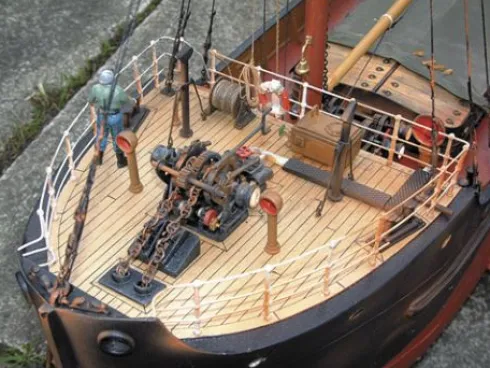 Mountfleet Models Ben Ain GFK romp, kunststof/houten RC scheepsmodel 1:32