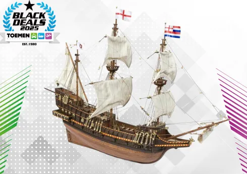 OcCre Golden Hind houten scheepsmodel 1:45