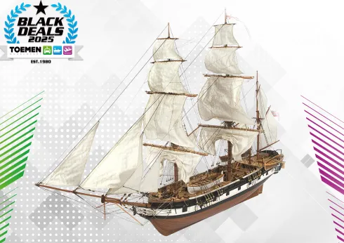 OcCre HMS Beagle 1:60 bouwpakket (Charles Darwin)