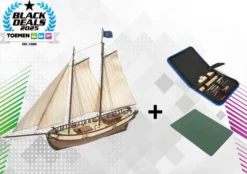 OcCre Polaris starter pack 1:50 Bouwpakket (goedkoopste complete beginnersboot met lijm en gereedschap etc.)(nu met gratis verfset bij de eerste 20)