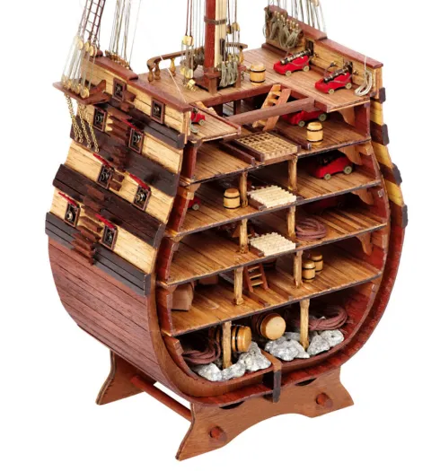 OcCre Section of Santisima Trinidad houten scheepsmodel 1:90