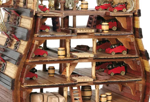 OcCre Section of Santisima Trinidad houten scheepsmodel 1:90