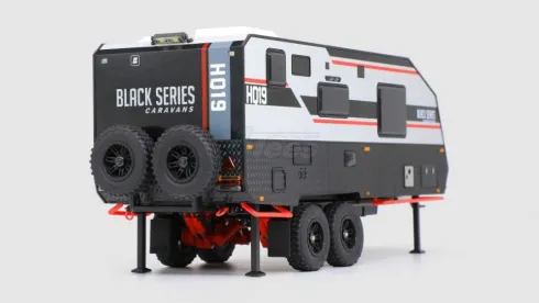 Orlandoo Hunter Model 1/32 HQ19 Blackseries Camper Trailer Kit (Officially Licensed) w/Light Control set , LED and Lipo Battery