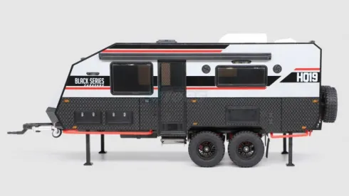 Orlandoo Hunter Model 1/32 HQ19 Blackseries Camper Trailer Kit (Officially Licensed) w/Light Control set , LED and Lipo Battery