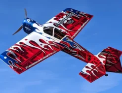 Precision Aerobatics Addiction X LED V3 Transparant Rood ARF – De ultieme 50 inch 3D-machine