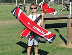 Precision Aerobatics Ultimate AMR V3 Rood ARF – De ultieme elektrische dubbeldekker