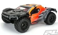 Proline Badlands MX28 2.8″ All Terrain Tires Mounted for Stampede 2wd & 4wd Front and Rear, Mounted on Raid Black 6×30 Removable Hex Wheels – PRO1012510