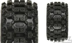 Proline Badlands MX28 2.8″ All Terrain Tires Mounted for Stampede 2wd & 4wd Front and Rear, Mounted on Raid Black 6×30 Removable Hex Wheels – PRO1012510