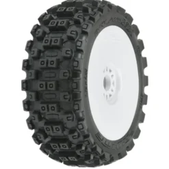 Proline 1/8 Badlands MX M2 Front/Rear Buggy Banden op Witte Velocity Velgen 17mm (2 stuks) – PRO906731