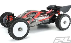 Proline Badlands MX M2 (Medium) All Terrain 1:8 Buggy Tires Mounted for Front or Rear, Mounted on Velocity White Wheels