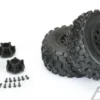 Proline Badlands MX SC 2.2″/3.0″ M2 (Medium) All Terrain Tires Mounted for Slash 2wd & Slash 4×4 Front or Rear, Mounted on Raid Black 6×30 Removable Hex Wheels – PRO1015610