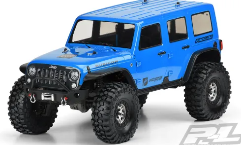 Proline body Jeep Wrangler Unlimited Rubicon Clear Body for 12.8″ Wheelbase Traxxas TRX-4