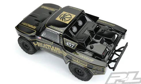 Proline body Pre-Cut 1967 Ford F-100 Race Truck Heatwave Edition Tough-Color (Black) Body for Slash 2wd, Slash 4×4 & PRO-Fusion SC 4×4