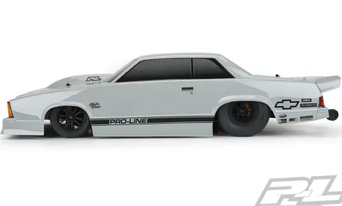 Proline 1978 Chevrolet Malibu Tough-Color (Stone Gray) Body for Losi 22S No Prep Drag Car, Slash 2wd Drag Car & AE DR10