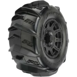 Proline 1/8 Dumont F/R 3.8″ MT Tires Mounted 17mm Black Raid (2) – PRO1019210