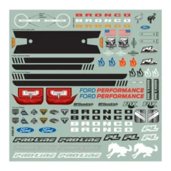 Proline 1/10 2021 Ford Bronco Clear Body Set 12.3″ Wheelbase Crawlers