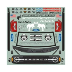 Pro Line 1/8 2021 Ford Bronco Transparante Body – MAXX®, E-REVO® 2.0 – PRO359400