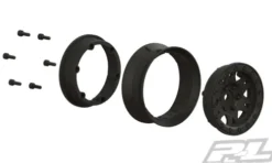 Proline Impulse 1.9″ Black Plastic Internal Bead-Loc Wheel for Rock Crawlers Front or Rear