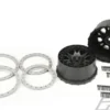 Proline Impulse Pro-Loc Black Wheels with Stone Gray Rings – Traxxas X-Maxx