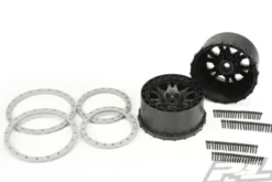 Proline Impulse Pro-Loc Black Wheels with Stone Gray Rings – Traxxas X-Maxx