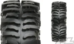 Proline Interco Bogger 1.9” G8 Rock Terrain Tires Mounted for Rock Crawler Front or Rear, Mounted on Impulse 1.9″ Black Plastic Internal Bead-Loc Wheels
