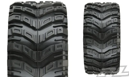 Proline Masher X HP All Terrain BELTED Tires Mounted for X-MAXX & Kraton 8S Front or Rear Mounted on Raid Black Wheels