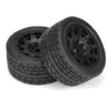 Proline 1/6 Menace HP BELTED Fr/Rr 5.7″ MT Tires Mounted 24mm Blk Raid (2) – PRO1020510