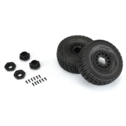 Proline 1/7 Mirage TT BELTED F/R Tires MTD 17mm Blk Raid (2): Mojave 6S & Traxxas UDR