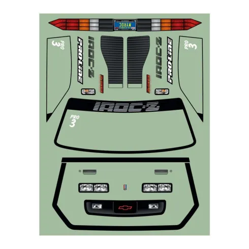 Proline 1/10 Pre-Cut 1985 Chevy Camaro IROC-Z Clear Body 22S Drag Car