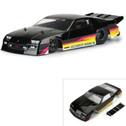 Proline 1/10 Pre-Painted/Cut 1985 Chevy Camaro IROC-Z Black Body: 22S Drag Car