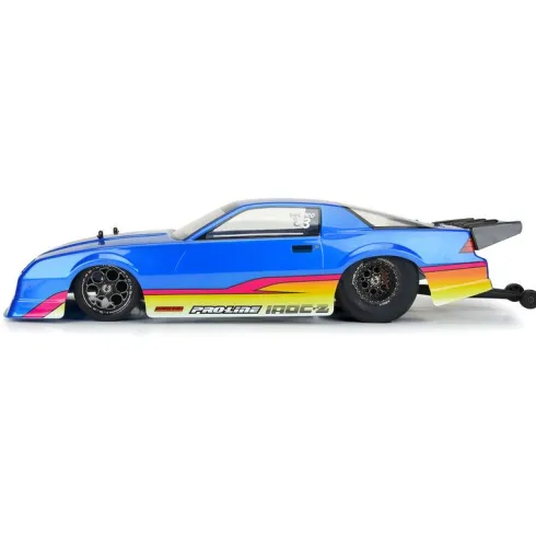 Proline 1/10 Pre-Painted/Cut 1985 Chevy Camaro IROC-Z Blue Body 22S Drag Car