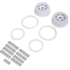 Pro-Line Racing Wheel and Beadlock Set White (2) 5IVE-T 3.0 – PRO287804