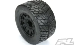 Proline Street Fighter HP 3.8″ Street BELTED Tires Mounted for 17mm MT Front or Rear, Mounted on Raid Black 8×32 Removable Hex 17mm Wheels