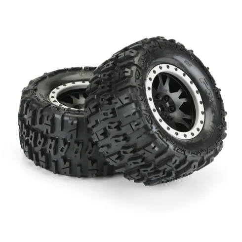 Pro-Line 1/5 Trencher Pro-Loc F/R 4.3″ X-MAXX MTD 24mm Impulse (2) – Zwart/Grijs – PRO1015113
