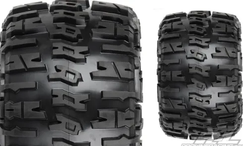 Proline Trencher X 3.8″ All Terrain Tires Mounted for 17mm MT Front or Rear, Mounted on Raid Black 8×32 Removable Hex 17mm Wheels