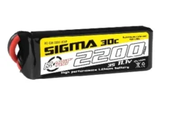 RC Plus LiPo Batterypack Sigma 30C-60C 2200 mAh 3S1P 11.1V – XT-60 stekker