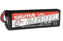 RC Plus LiPo Batterypack Sigma 45C-90C 2600 mAh 4S1P 14.8V – XT-60 stekker