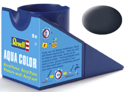 Revell Aqua Color Tankgrijs Mat 18 ml – 36178