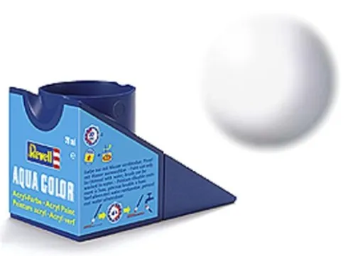 Revell Aqua Color Wit Zijdemat 18 ml – 36301